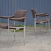 Aluminum and Wool Chairs by Miller Borgsen for Röder Söhne, 1960s, Set of 3