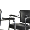 Vintage metal tubular chairs by Fana Metal Rotterdam 1950s
