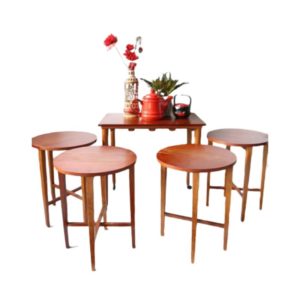 1960'S Czechoslovakian Nesting Tables By Poul Hundevad