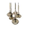 Kaiser Leuchten 1960's Design Smoke Glass Cascade Pendant Hanging Lamp