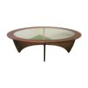 Table basse "astro" ovale en teck G-Plan