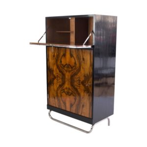Art Deco half cabinet with French walnut from the 1930s