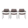 Aluminum and Wool Chairs by Miller Borgsen for Röder Söhne, 1960s, Set of 3