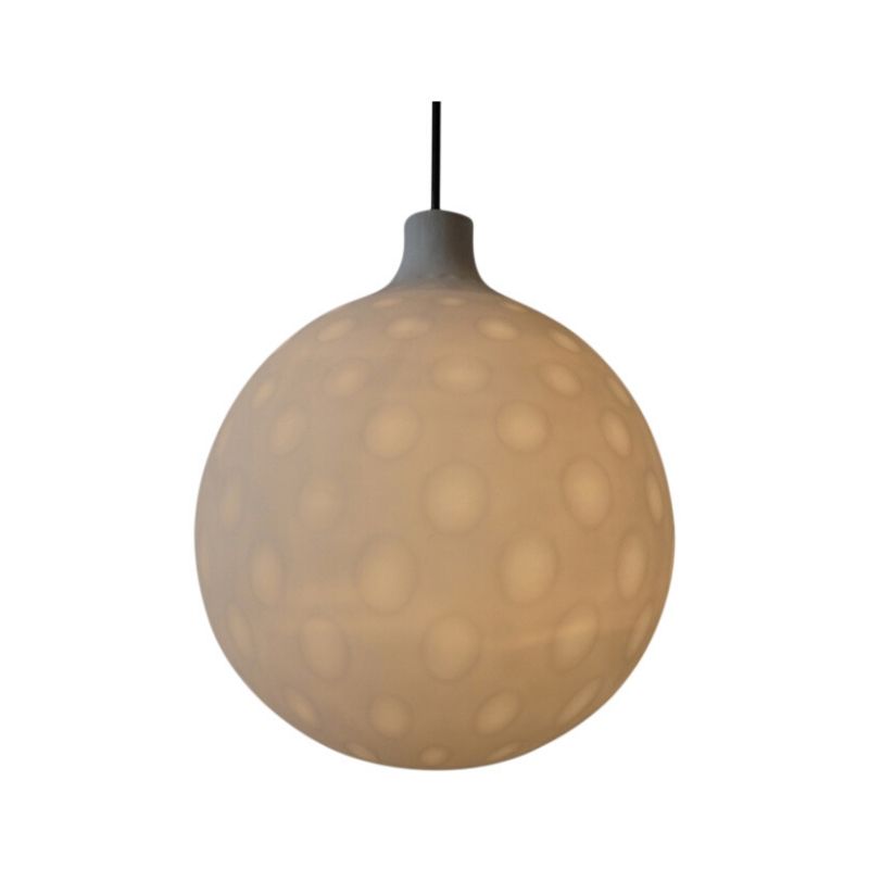 Peill & Putzler glass ball hanging lamp Como by Gangkofner, pendant lamp Mid Century Ø 40 cm
