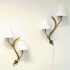 Pair of Norwegian Branch Brass Wall Lamps from Astra, 1956