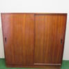 Mahogany filing cabinet with lockers, 1970s