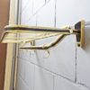 Mid century wardrobe hallway set, wardrobe and umbrella stand 50s gold