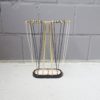 Mid century wardrobe hallway set, wardrobe and umbrella stand 50s gold