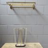 Mid century wardrobe hallway set, wardrobe and umbrella stand 50s gold