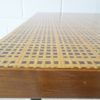Square coffee table with Viennese weave, 1960s side table
