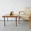 Square coffee table with Viennese weave, 1960s side table