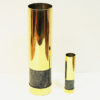 Norwegian Big Brass and Stone vase by Saulo 1970s, Norway Norwegian Big Brass and Stone vase by Saulo 1970s, Norway
