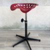 Vintage high and ajustable industrial Stool