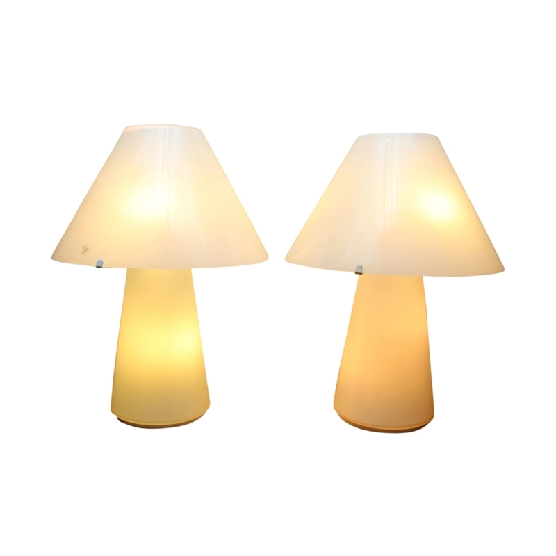 Mushroom Table Lamps by Gianni Seguso, 1970s, Set of 2