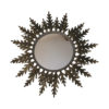 Sun mirror - Oak metal leafs -  1950s