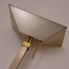 Chrome & brass floor lamp by Deknudt Lighting 1970`s ca, Belgian