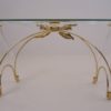 Jeff Messerschmidt style console table, Lucite, gold plate & glass, 1970`s ca, American