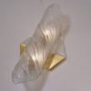 Hillebrand wall light 47 cm tall, brass & glass, 1970`s ca, German