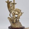 Brass deer table lamp, sculpture of a doe & deer by Regina, 1970`s ca, Italian