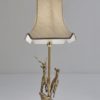 Brass deer table lamp, sculpture of a doe & deer by Regina, 1970`s ca, Italian