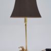 Art Deco gilt bronze dog lamp, golden retriever, 1930`s ca, French