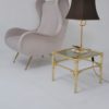 Art Deco gilt bronze dog lamp, golden retriever, 1930`s ca, French