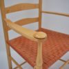 Shaker Elder`s chair, a pair, maple frame woven seat, English