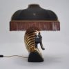 Tutankhamun lamp, Ahura porcelain, black & gold, 1970`s ca, Italian Tutankhamun lamp, Ahura porcelain, black & gold, 1970`s ca, Italian