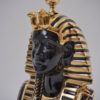 Tutankhamun lamp, Ahura porcelain, black & gold, 1970`s ca, Italian Tutankhamun lamp, Ahura porcelain, black & gold, 1970`s ca, Italian