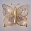 Butterfly wall light, crystal on brass, Palwa, 1970`s ca, German