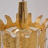 Ernst Palme pair pendants for Palwa gilt brass & crystal, 1960`s, German