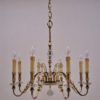 Maison Bagues style chandelier, bronze & crystal, 1940`s ca, French