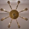 Maison Bagues style chandelier, bronze & crystal, 1940`s ca, French