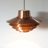 Vintage Scandinavian Verona Copper Pendant Light by Svend Middelboe for Nordisk Solar
