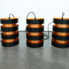 Jo Hammerborg Pendant lamps Eiffel Fog & Morup Denmark - Series of 3 ceiling lamps
