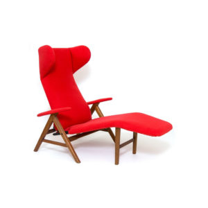 Danish modern chaise lounge design HW Klein for Bramin