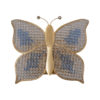 Butterfly wall light, crystal on brass, Palwa, 1970`s ca, German