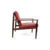 Pair - Rosewood and Leather Danish Modern Chairs 118 Grete Jalk France & Son