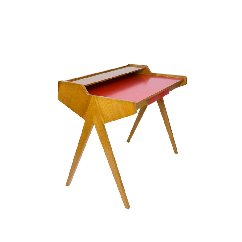 RARE Lady desk design Helmut Magg for WK Mobel cherry wood