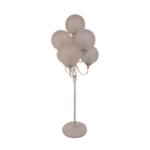 White floor lamp with 7 white bulbs 60 years
