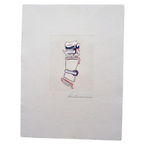 John Chamberlain print `Little More How` from `Outer Signs of Inner Grace` Suite 1986, American