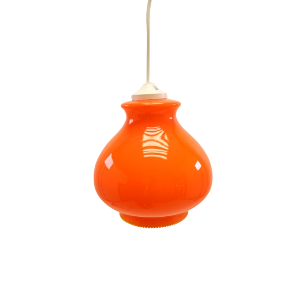 French orange hanging lamp