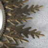 Sun mirror - Oak metal leafs -  1950s
