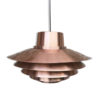 Vintage Scandinavian Verona Copper Pendant Light by Svend Middelboe for Nordisk Solar