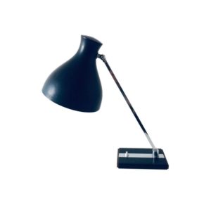 Vintage Design metal, chrome & teak Adjustable Desk Lamp 1960's