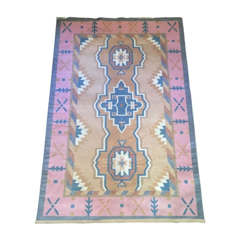 Rolakan style rug in pure cotton