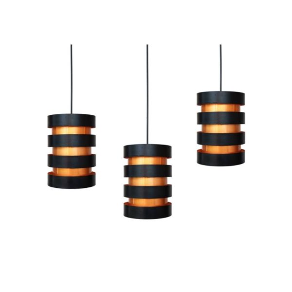 Jo Hammerborg Pendant lamps Eiffel Fog & Morup Denmark - Series of 3 ceiling lamps