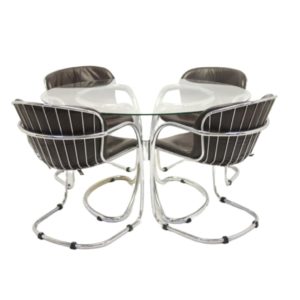 Gastone Rinaldi for Rima Italy dining room set with 4 chairs