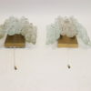 J.T. Kalmer Austria Ice Glass Wall lamps with 2 light points