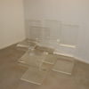 Plexiglass or Luctie Design Chairs Z model Gerrit Rietveld model